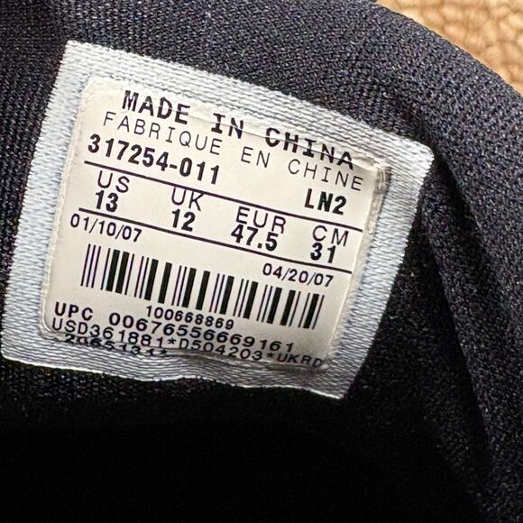 Air Jordan 6 Retro Black 317254-011 Nike Football Cleats VI Men’s Sz 13 No Box - Picture 7 of 7